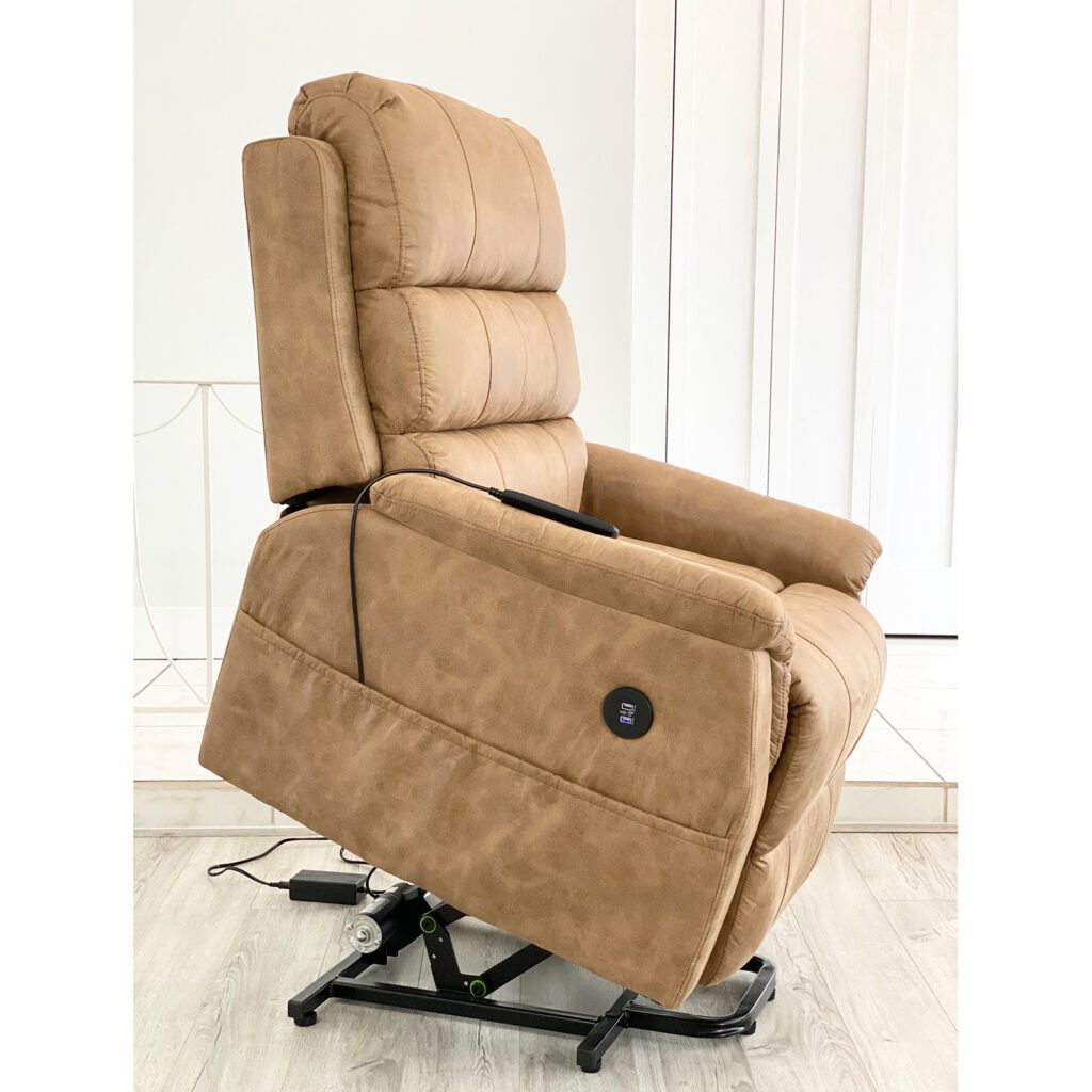 Lifesmart Power Lie Flat Lift Chair Recliner with Massage and Heat New