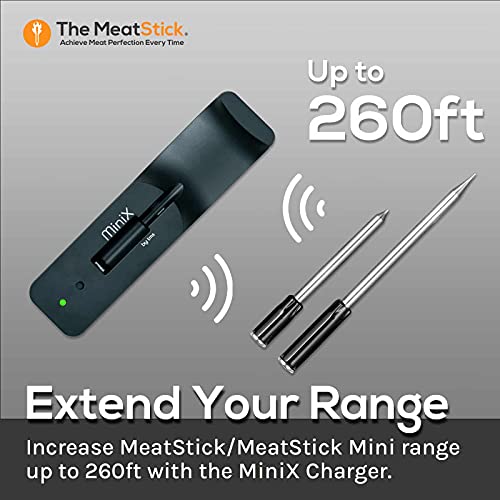 MeatStick WiFi Pro Set | Unlimited Range Wireless Meat Thermometer App Enabled Low & Slow BBQ, Smoker, Stove Top, Oven, Deep Frying, Sous Vide, Rotisserie, Kamado