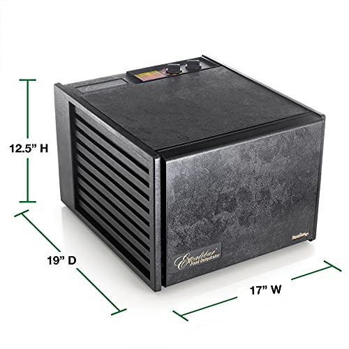Excalibur Food Dehydrator 9-Tray Electric with 26-hour Timer, Automatic Shut Off and Temperature Settings for Faster and Efficient Drying, Black