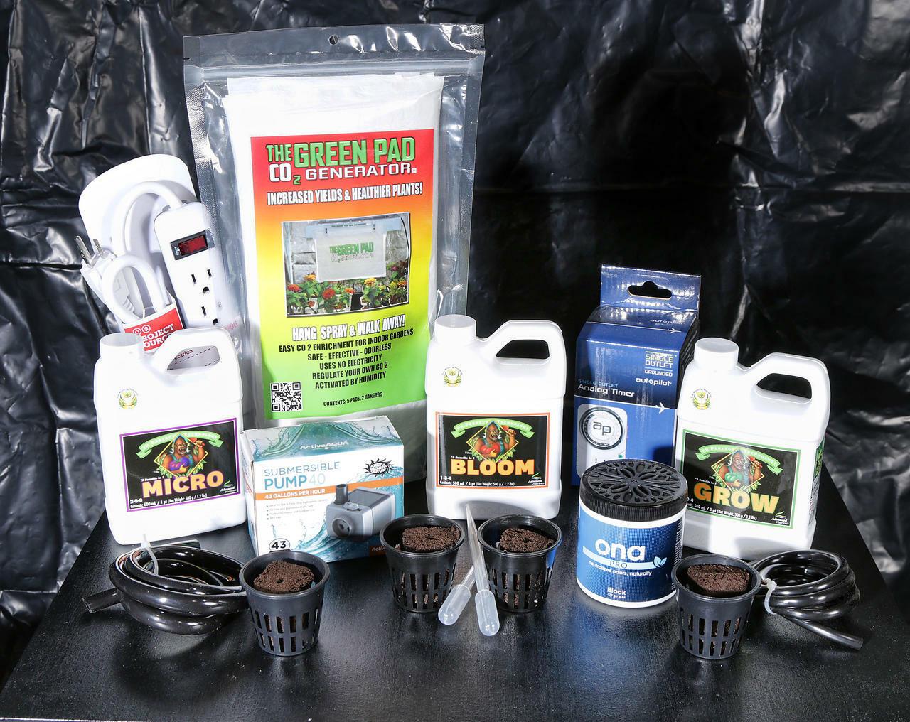 Dealzer Growzilla 5.0 4 Plant LED Hydroponics Grow Box New