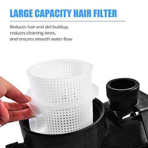 Goplus 1.5HP Swimming Pool Electric Pump Water Pump SPA DC 5040 GPH 1-1/2