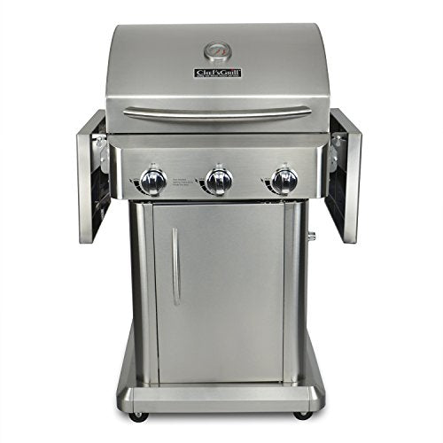 Chef's Grill RT2417S-1 3-Burner 36000-BTU Liquid-Propane Gas Grill, Stainless Steel, 552 sq. in.