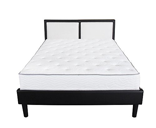 Olee Sleep 10 Inch Milky Way Tight Top Hybrid Spring Mattress, Full, White