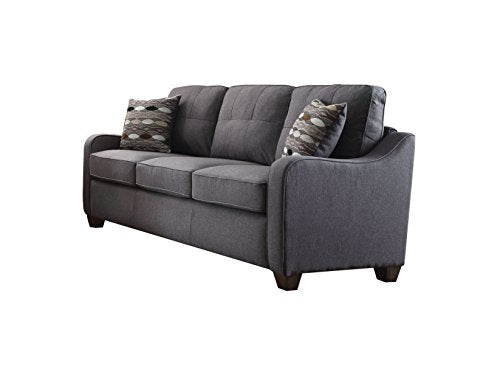 ACME Furniture 53790 Cleavon II Sofa with 2 Pillows, Gray Linen