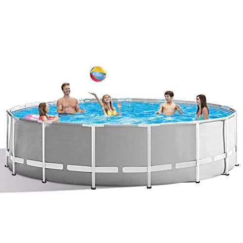 Swimming Pool - 10 ft x 30 in Round Metal Framed Above Ground Swimming Pool, Family Pool for Backyard or Outdoor Swimming Pool for Kids and Adults (No Pump)