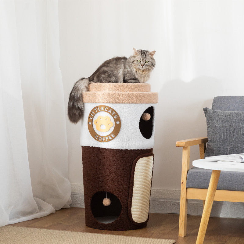 Coffee Cup Cat Tree