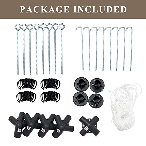 KEDY 10’ x 10’ 2-Tier Outdoor Soft Top Gazebo with Curtains, Canopy Gazebo Tent Shelter Garden Lawn Patio House Party Canopy Home Patio Garden Structures Gazebos (Beige)