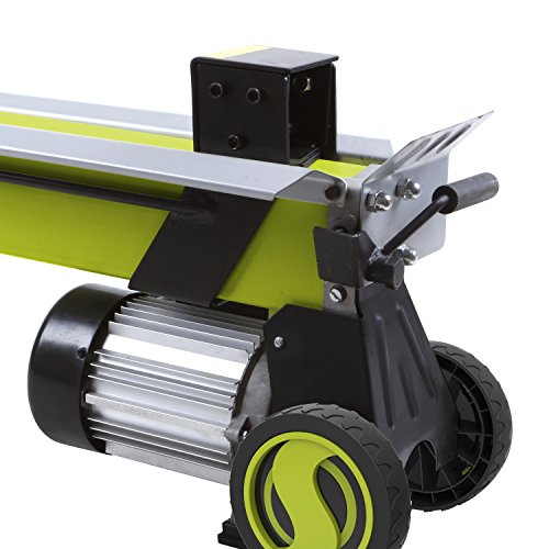 Sun Joe LJ602E 5-Ton 15-Amp Electric Log Splitter w/Hydraulic Ram, Large, Green