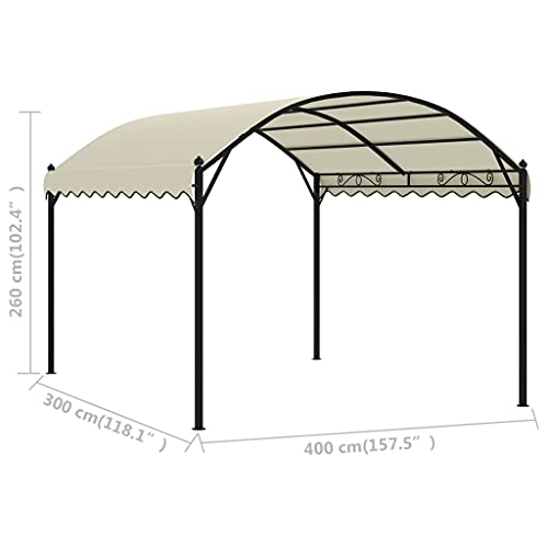 Gazebo with Double Roof,Sun Shading Gazebo,for Outdoor Functions, Such as Shows, Weddings, Parties, BBQs,118.1