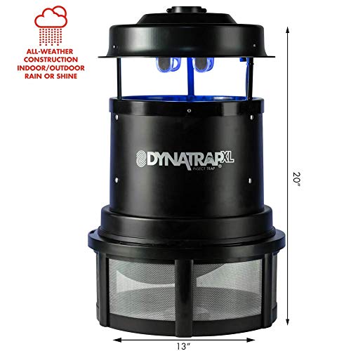 DynaTrap DT2000XL Extra-Large Insect Trap 2 UV Bulbs, 1 Acre, Black & Insect Trap (DT2000XLP), XL, Black