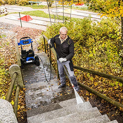 OT QOMOTOP Gas Pressure Washer, 3400 PSI and 2.6 GPM Gasoline Powered Pressure Washer with Soap Tank and Five Nozzle Set, Multi-Use for Cleaning Car, Patio, Wall, Furniture, EPA and CARB Compliant