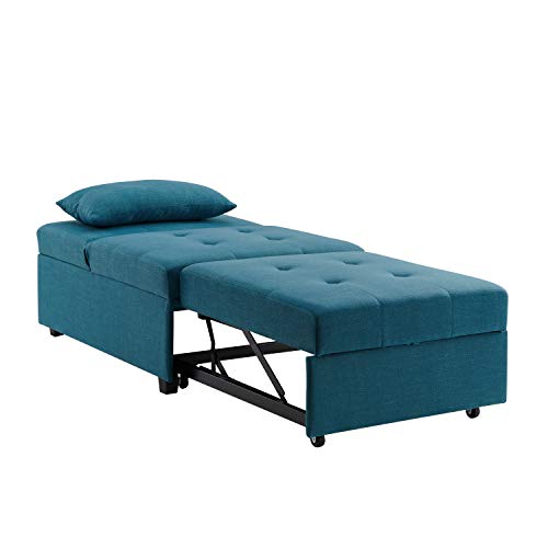 Powell Teal Adjustable Sofa Bed Marnie Chair