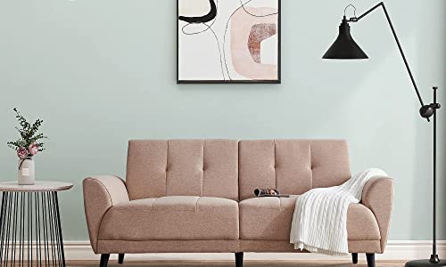 Beige Polyester Fabric Sofa 71