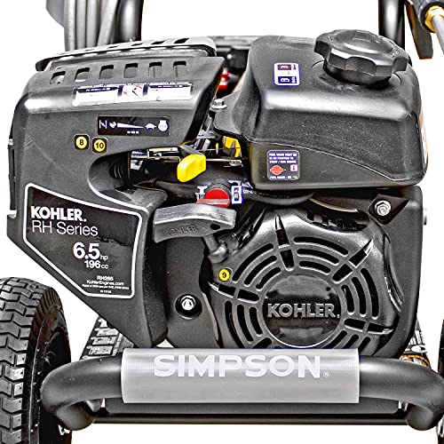 SIMPSON Cleaning MS60763-S MegaShot Gas Pressure Washer Powered by Kohler RH265, 3100 PSI at 2.4 GPM