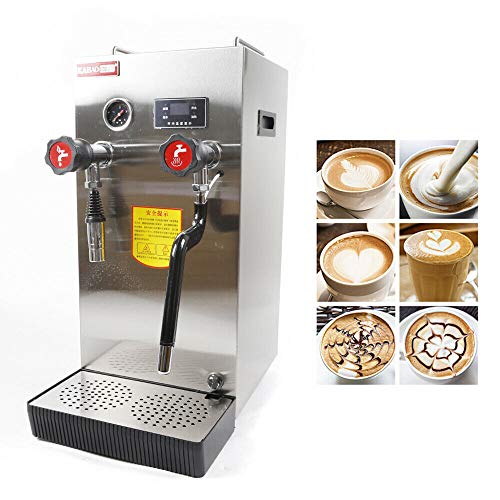 Eapmic Machine 110V Steam Milk Bubble Machine Stainless Steel Large EspresEapmic Machine with Led Display Coffee Maker Machine with Foaming Milk Frother 2500W