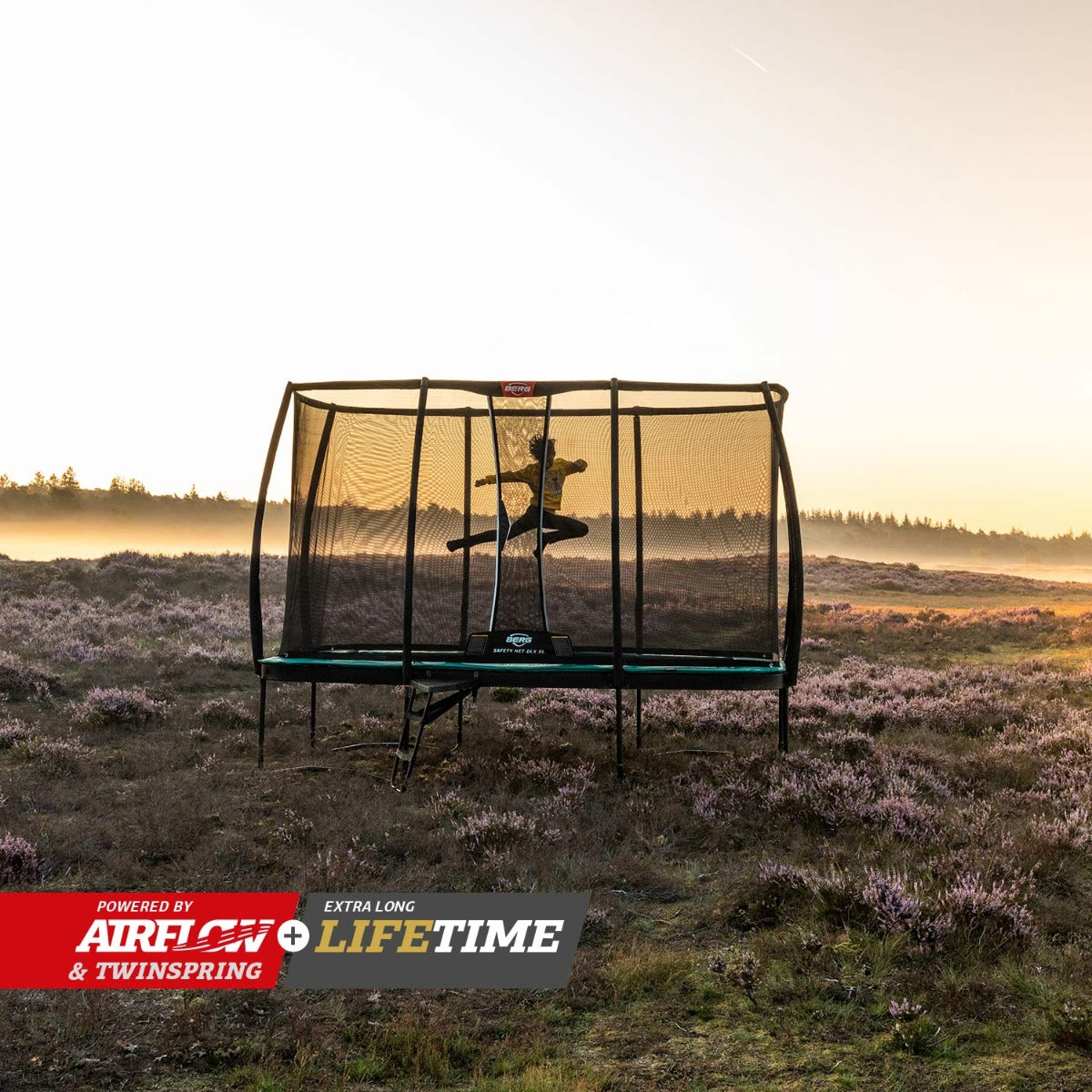 BERG 16ft Ultim Champion Regular Trampoline with Extra Large Deluxe Safety Net