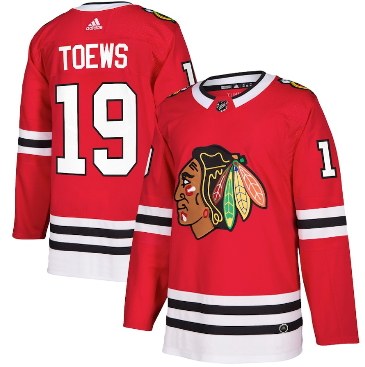 Men Chicago Blackhawks Jonathan Toews #19 NHL Jersey