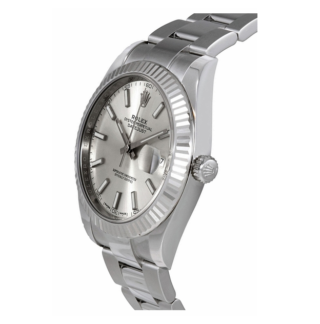 Datejust Silver Dial Oyster Bracelet 41mm