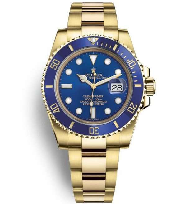 Submariner Date Blue Dial 18k Yellow Gold 41mm