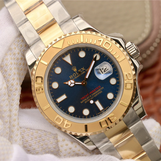 Yacht-Master Yellow Gold Bezel Blue Dial 40mm
