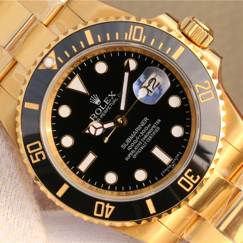 Submariner Date Black Dial Yellow Gold 41mm