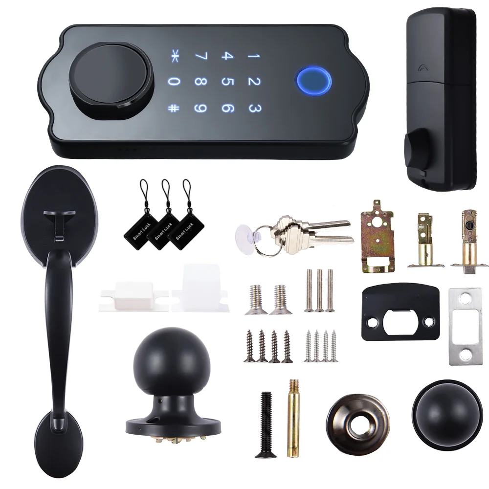 moobody Smart Lock: Keyless Entry, Auto Lock, Waterproof, 5 in 1 Access, Fingerprint Lock for Front Door