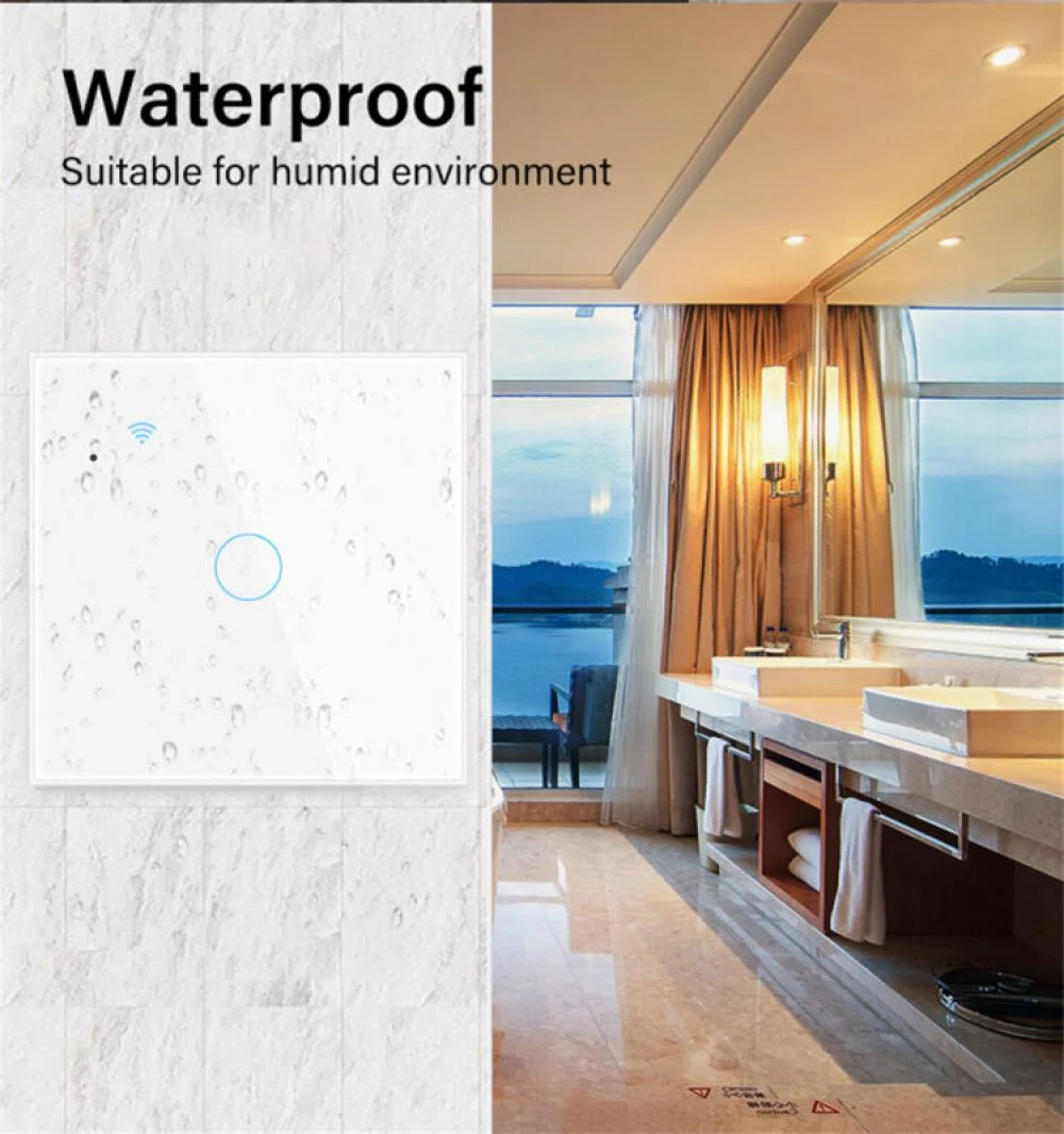 TUYA WiFi Touch Smart Light Switch NO Neutral Wire Required 1/2/3/4 Gang