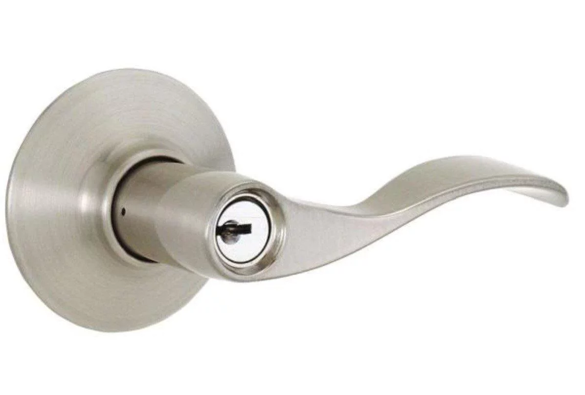 Schlage Accent Satin Nickel Keyed Entry Door Lever