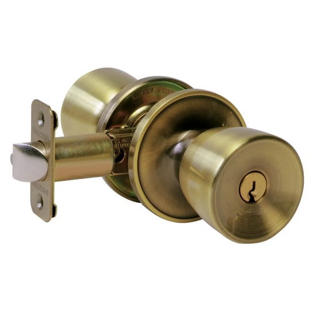 Dexter by Schlage J54VBYR605 Byron Entry Knob, Bright Brass