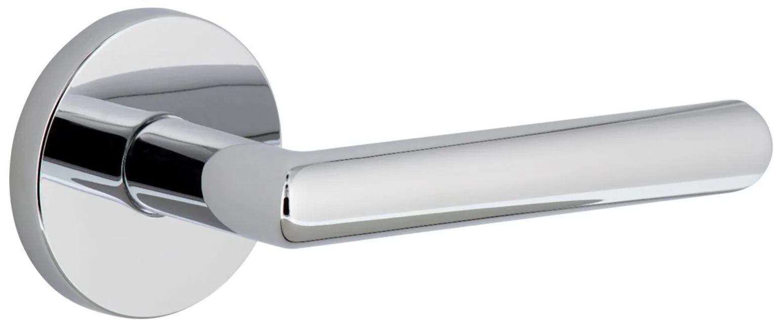 Viaggio Clomod_Prv_238_Rh Circolo Right Handed Solid Brass Privacy Door Lever Set - Chrome