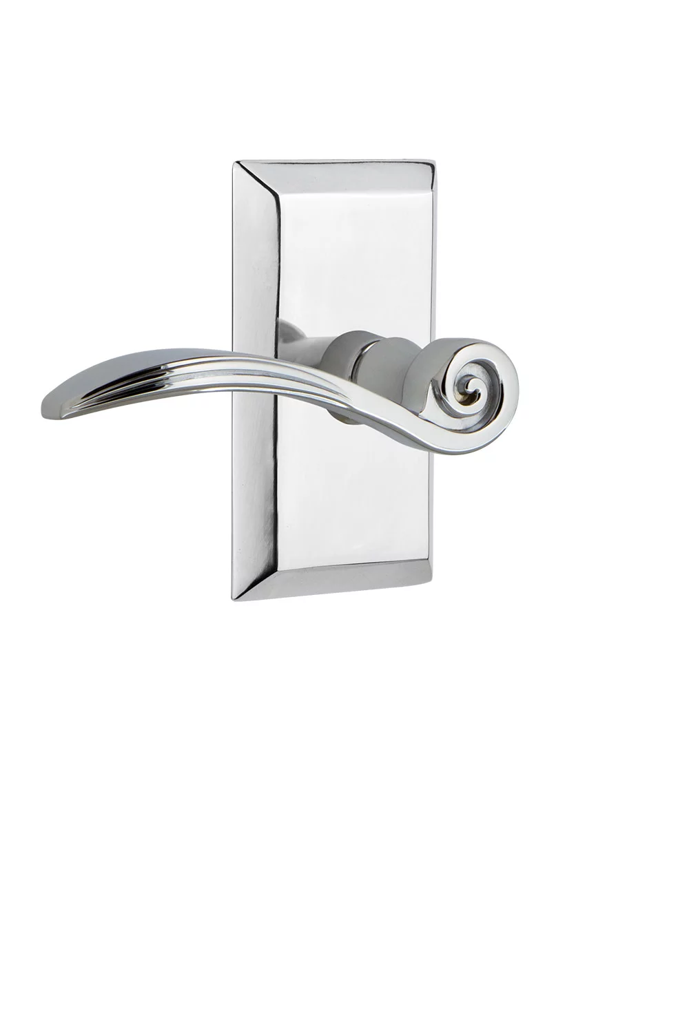 Nostalgic Warehouse Stuswn_Sd_Nk_Lh Swan Non-Turning One-Sided Door Lever - Chrome