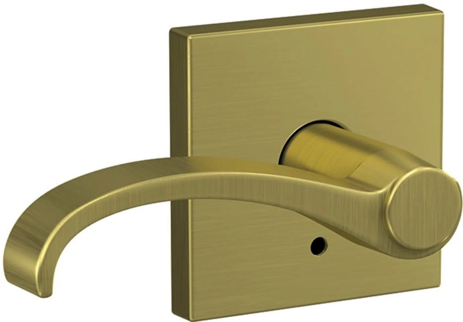 Schlage Fc172-Wit-Col Custom Whitney Non-Turning Two-Sided Dummy Door Lever Set - Brass