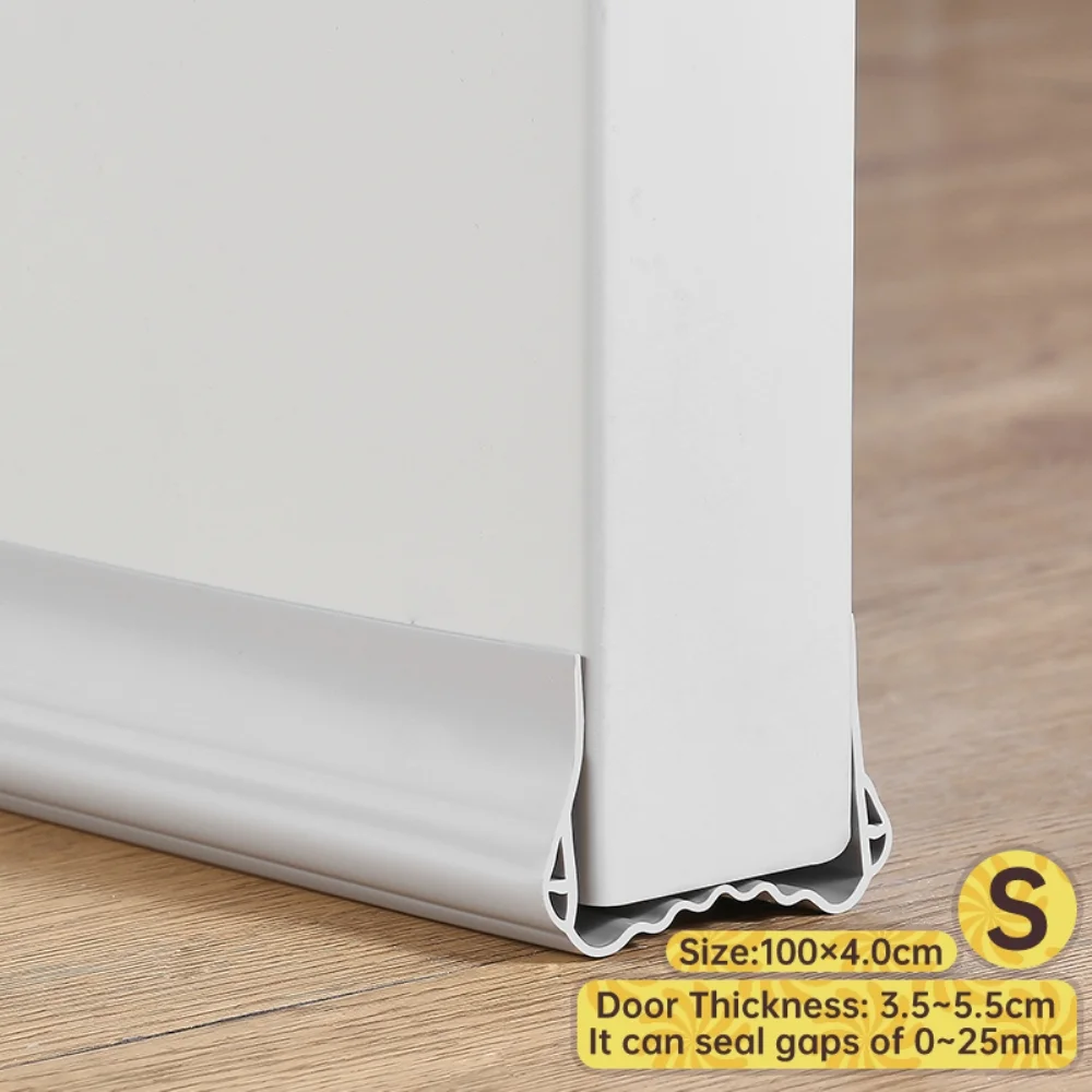 100CM Upgrade Door Bottom Sealing Strip PVC Under Door Draft Stopper Sound Proof Noise Reduction Pest Control With Door Sticker