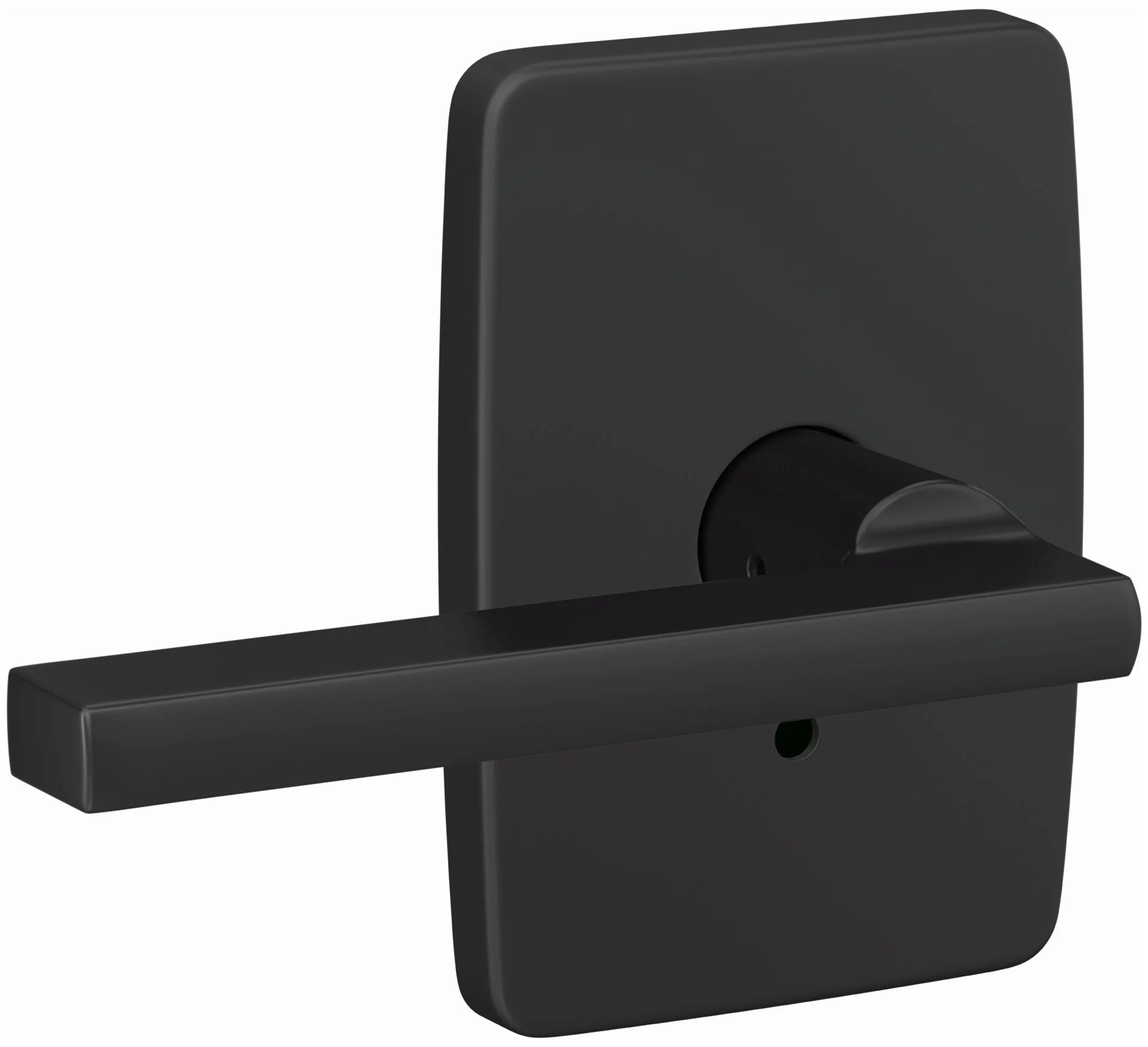 Schlage Fc172-Lat-Gee Custom Latitude Non-Turning Two-Sided Dummy Door Lever Set - Black