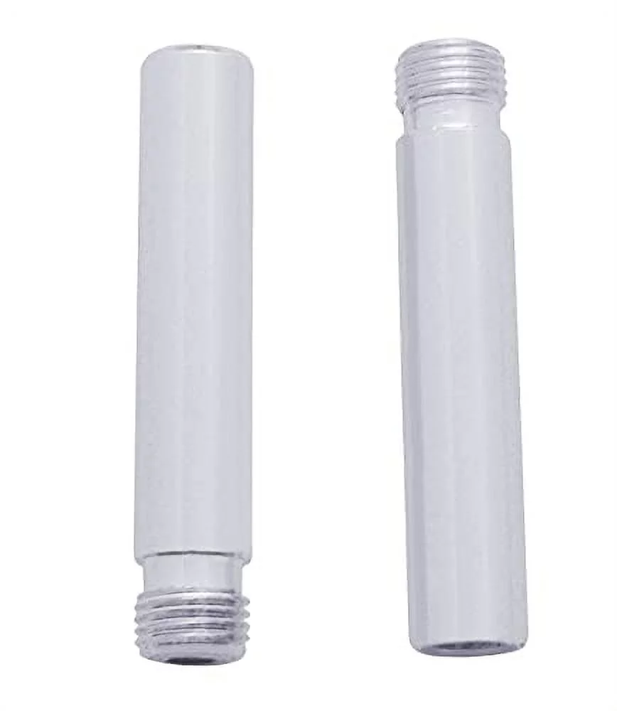 United Pacific Chrome Metal Tube Door Lock Knobs (2 Pack)