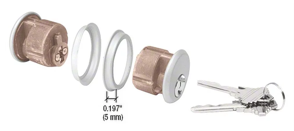 Schlage DL2171SCKDA Aluminum Double Mortise Cylinder with 'C' Keyway and Keyed Randomly