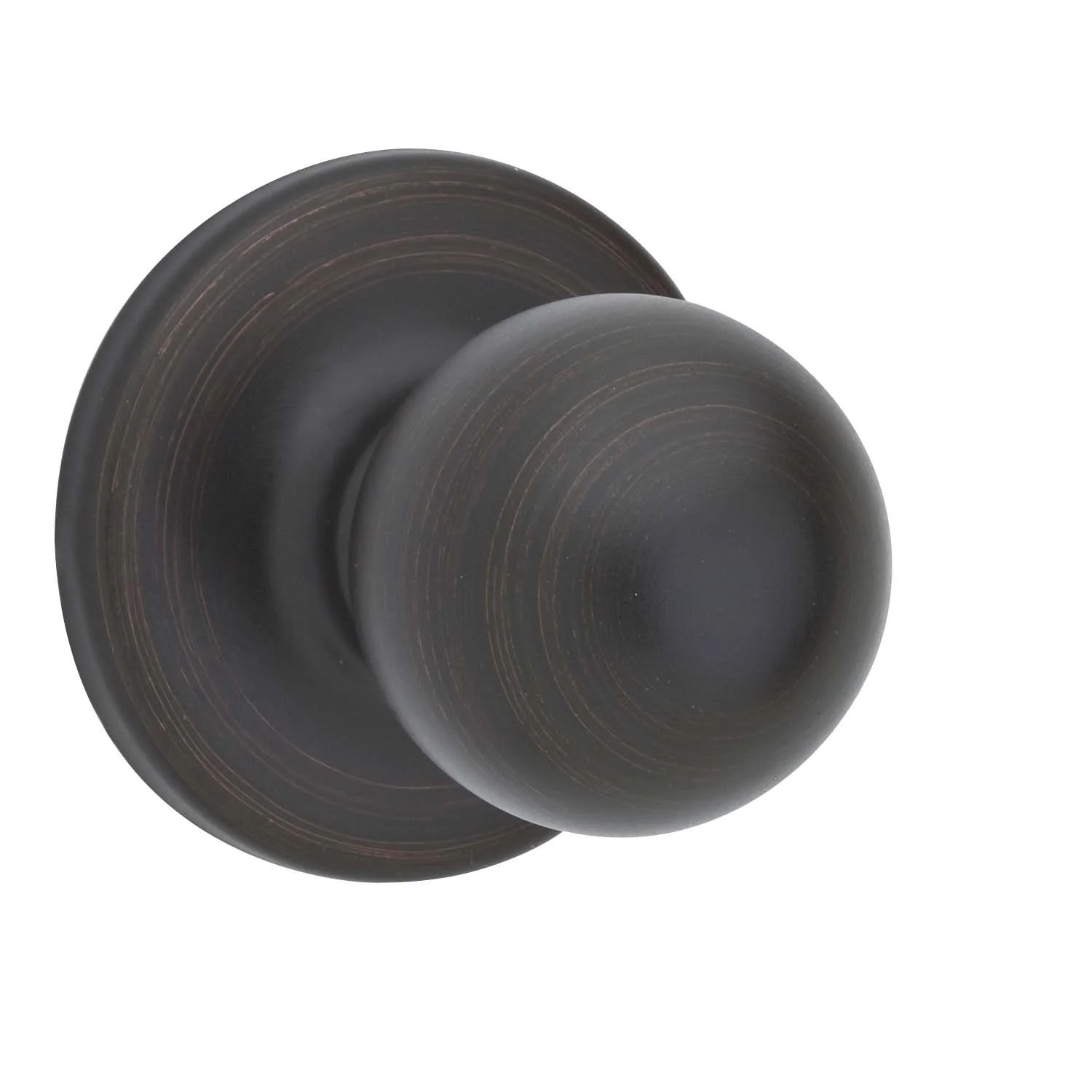 Kwikset 604P 11P 96040-118 Polo Single Cylinder Interior Pack Knob, Venetian Bronze