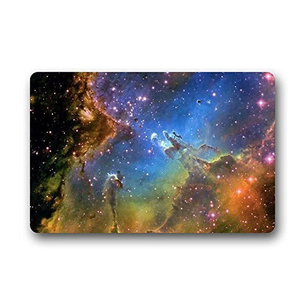 WinHome Galaxy Nubula Solar System Doormat Floor Mats Rugs Outdoors/Indoor Doormat Size 23.6x15.7 inches