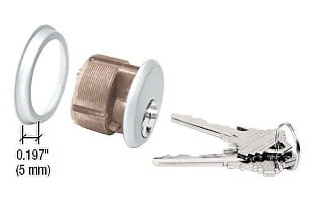 Schlage DL2170SCKDA Aluminum Single Mortise Cylinder with 'C' Keyway and Keyed Randomly