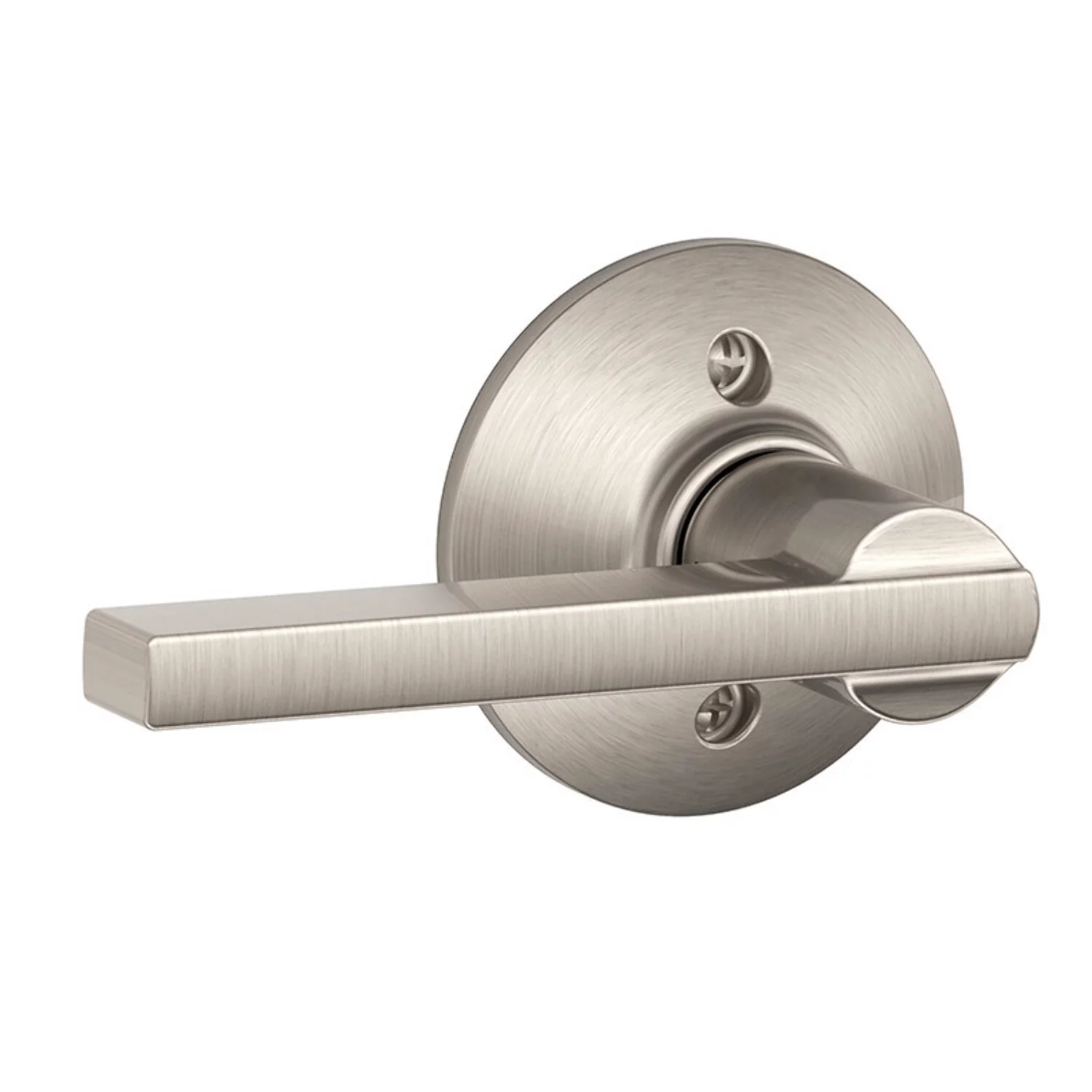 Schlage Residential F170 LAT 619 Grade 2 Single Dummy Latitude Lever Satin Nickel Finish