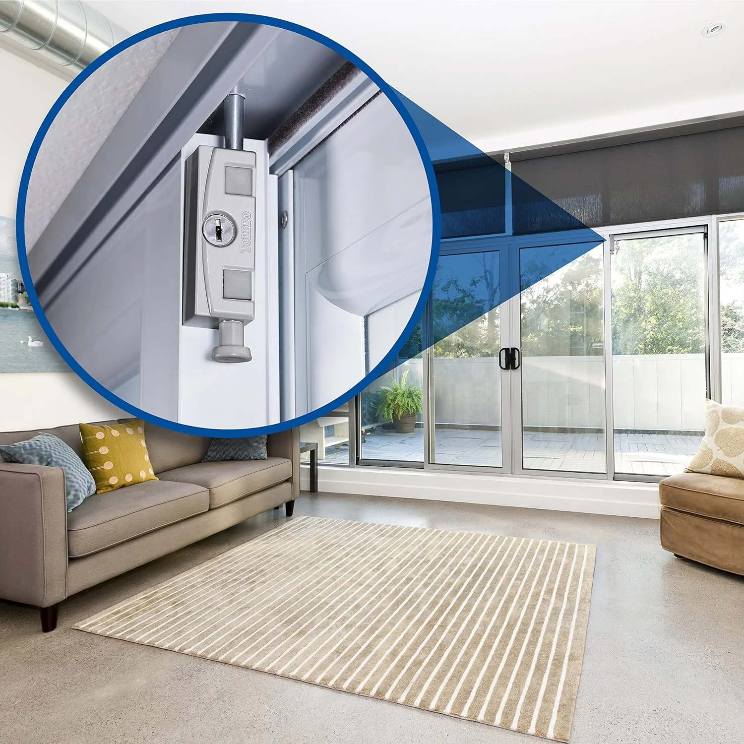 Glass Showcase Lock (Ratchet Glass Cabinet Display Case Lock) With Yale Keyway