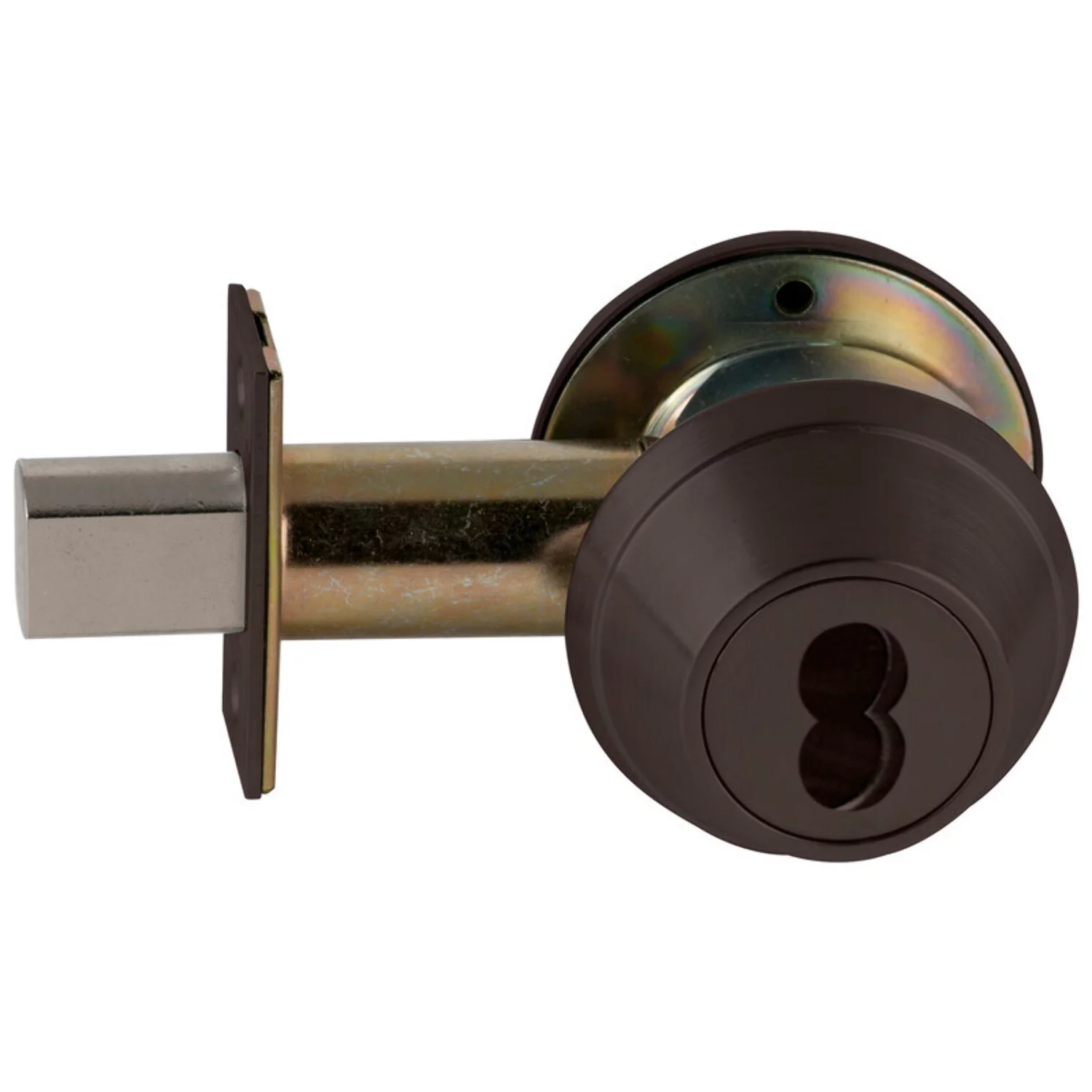 Schlage B662J 613 Grade 2 Double Cylinder Deadbolt 2-3/4 Backset FSIC Prep Less Core Dark Oxidized Satin Bronze Oil Rubbed Finish