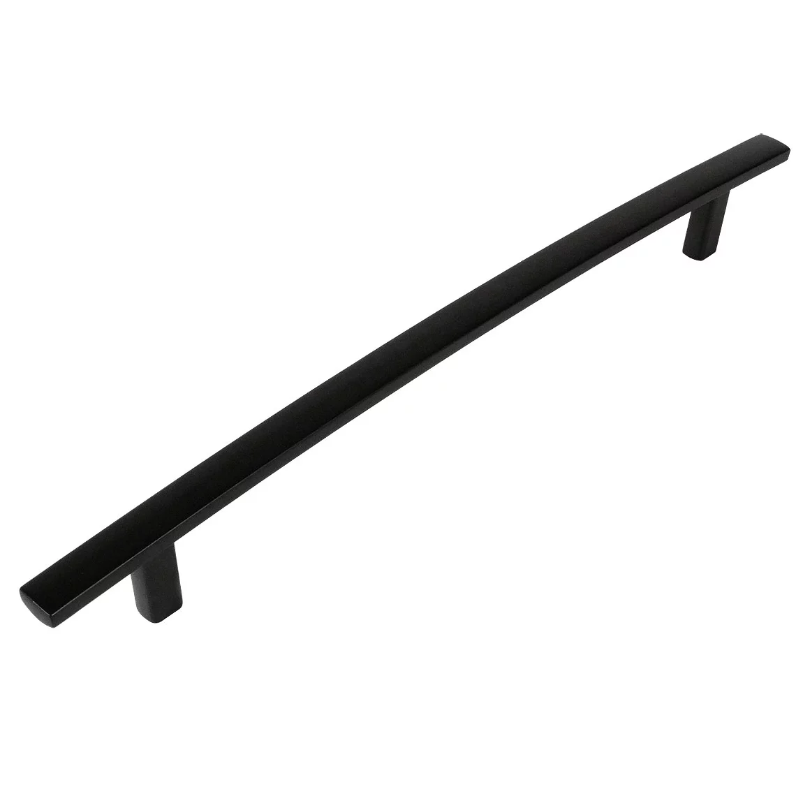 Cosmas 2363-192FB Flat Black Subtle Arch Cabinet Hardware Handle Pull - 7-1/2