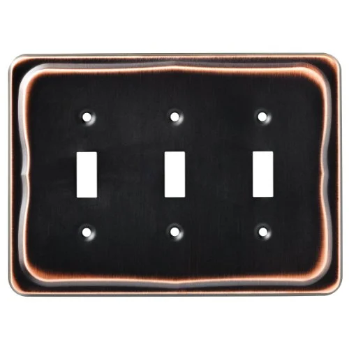 Franklin Brass 144419 Tenley Triple Toggle Switch Wall Plate / Switch Plate / Cover