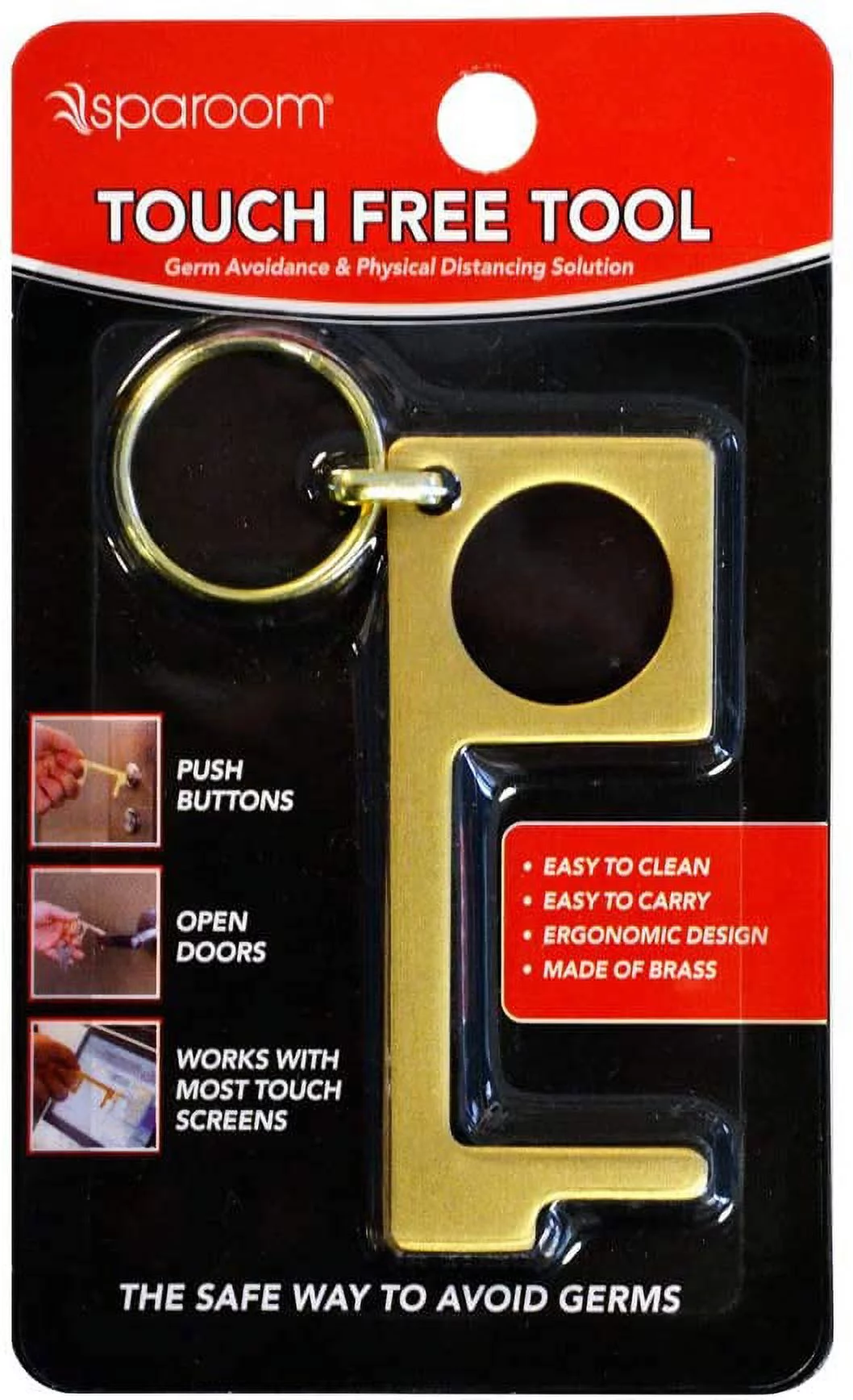 SpaRoom Touch Free Tool for Opening Doors, Pressing Buttons and Switches