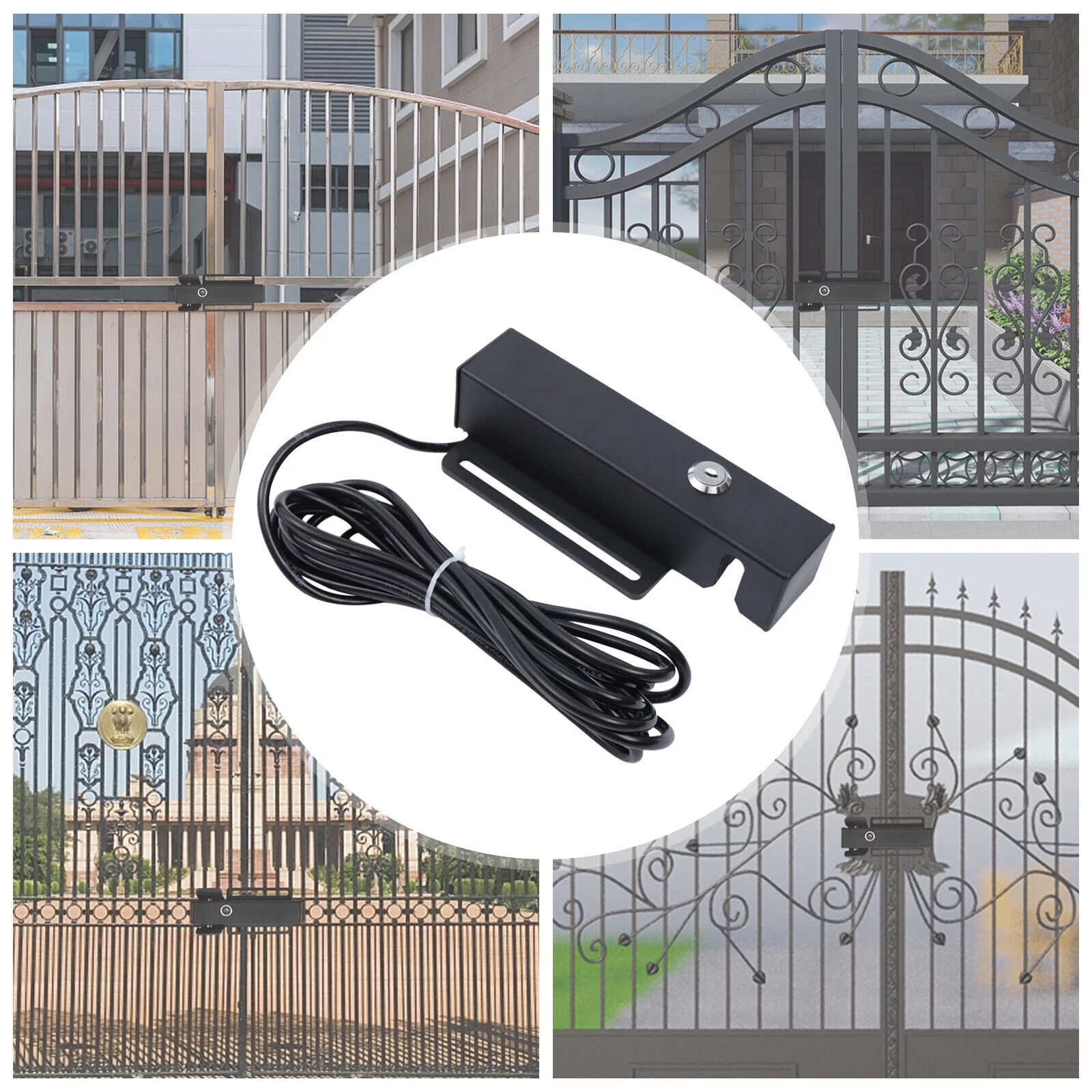 DC/AC12-24V Automatic Electric Gate Lock For Garage Gate Swing Gate Opener