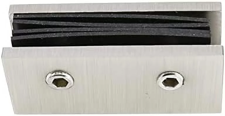 180 Degree Brass Glass To Glass Clamp Sleeve Over Shower Door Glass Clamp For 5/16