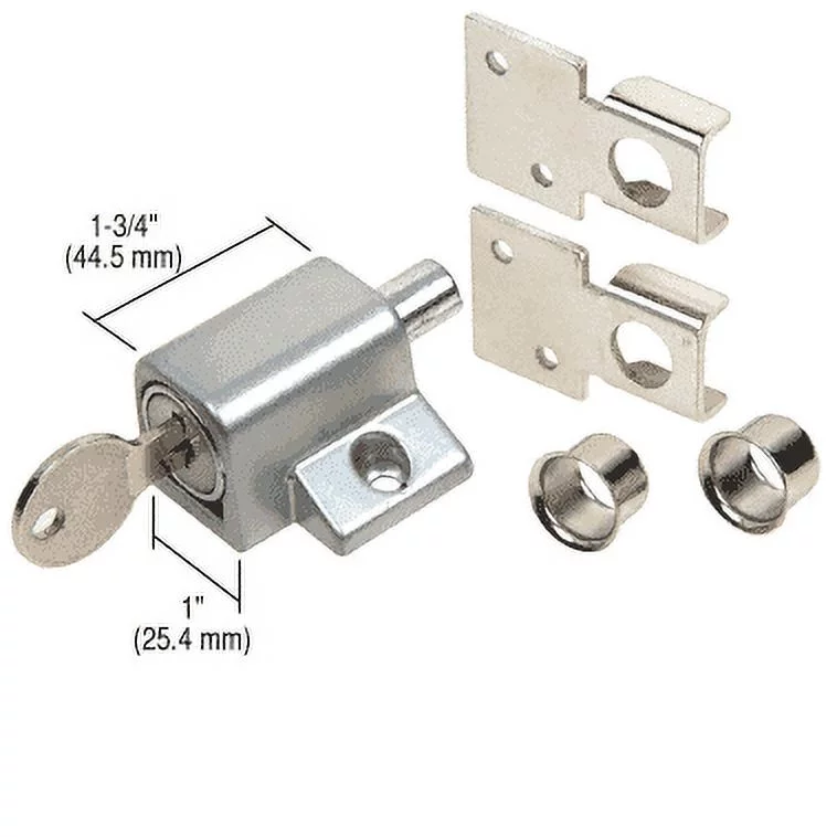 CRL S4004 Aluminum Keyed Patio Door Lock