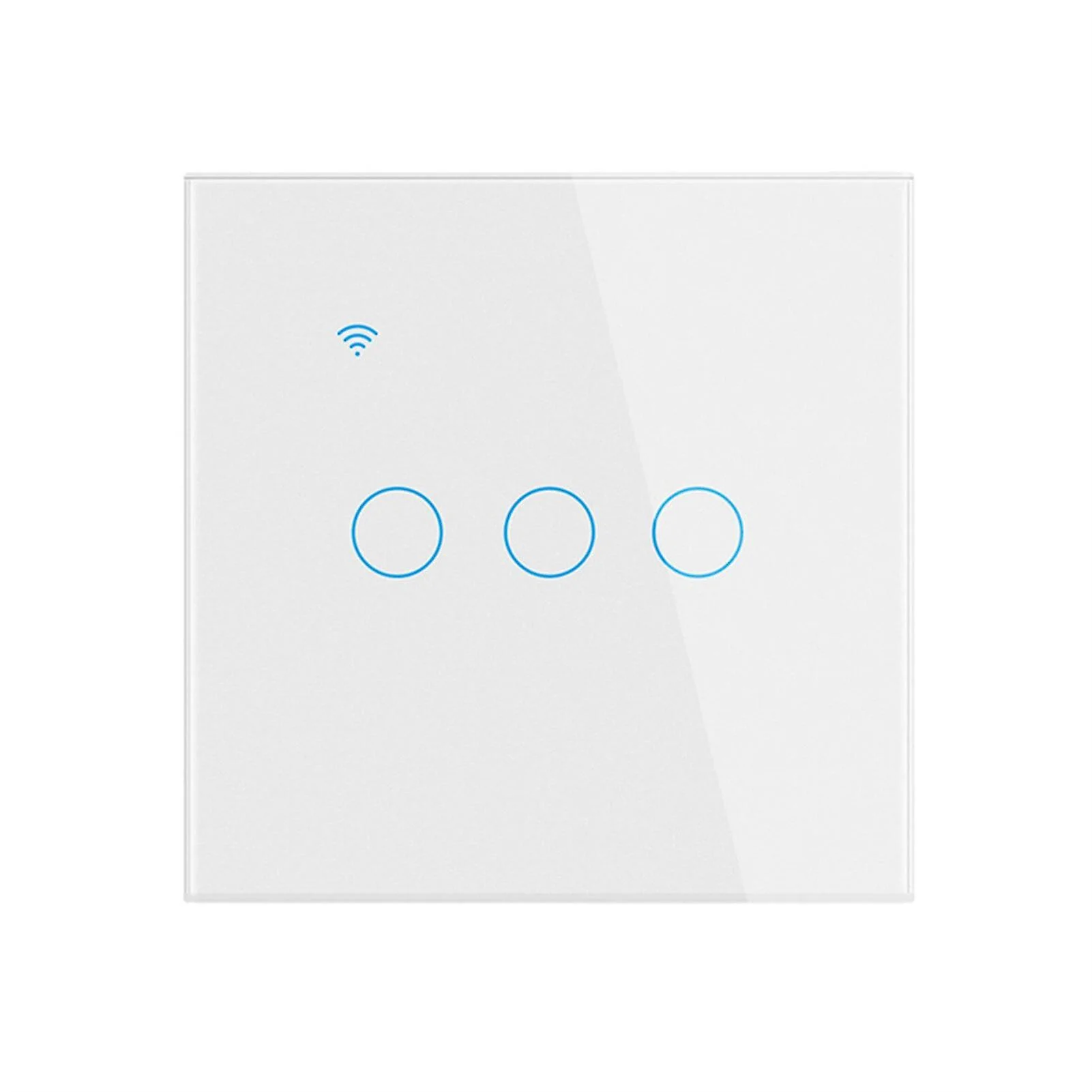 Wifi Smart Light Switch 1/2/3/4 Gang Glass Screen Touch Panel Voice Control Wireless Wall Switches Remote With Alexa Google Home