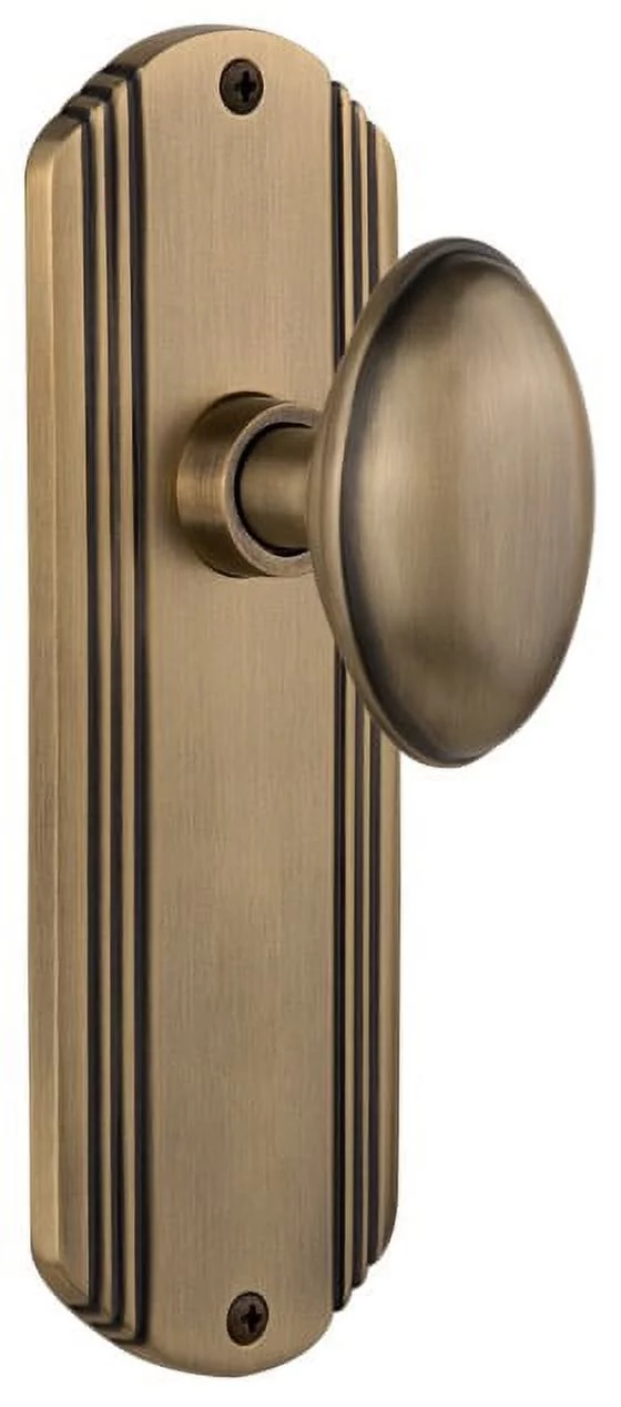 Nostalgic Warehouse Homestead Door Knob with Deco Plate